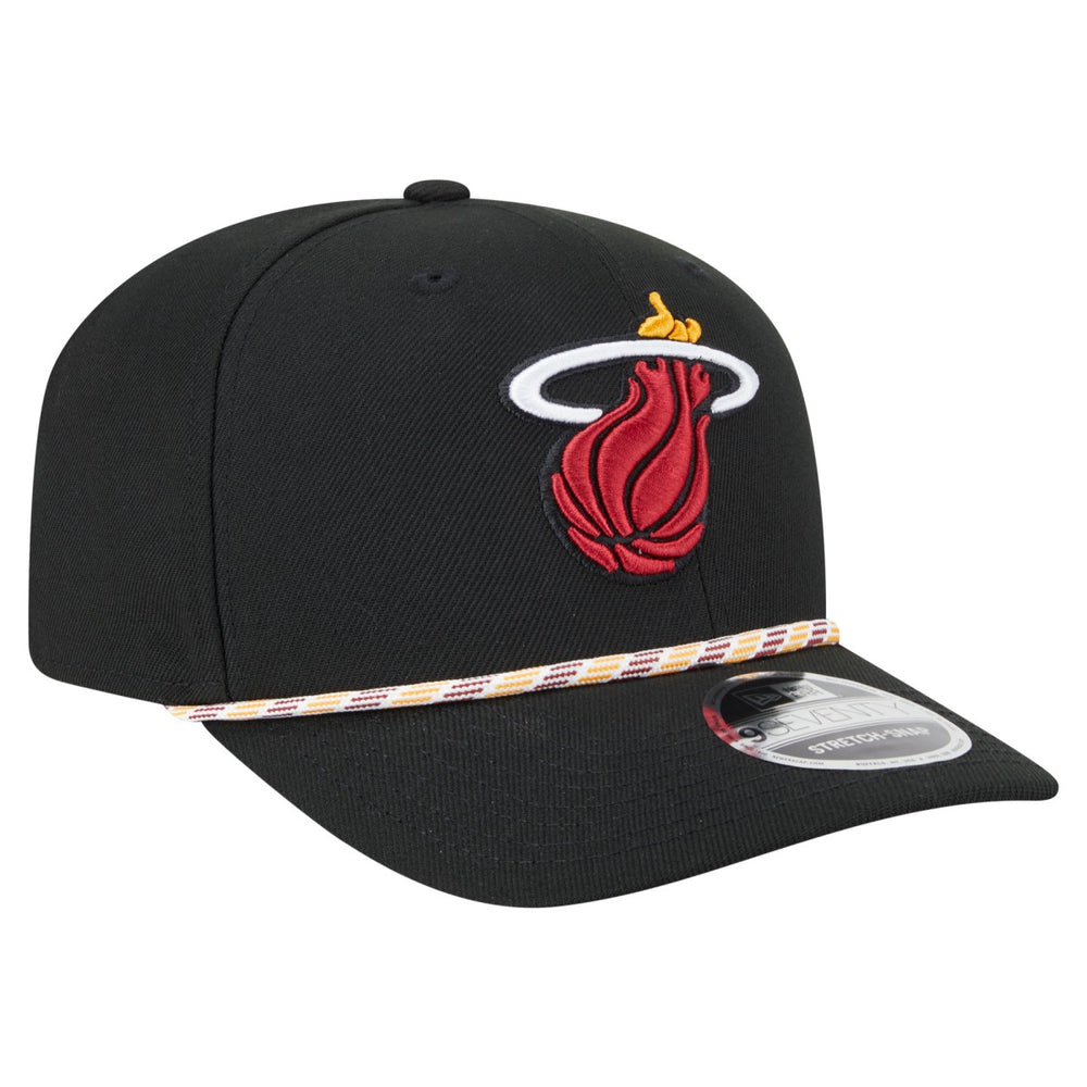 Miami Heat Rope 9SEVENTY Adjustable Hat Black - New Era