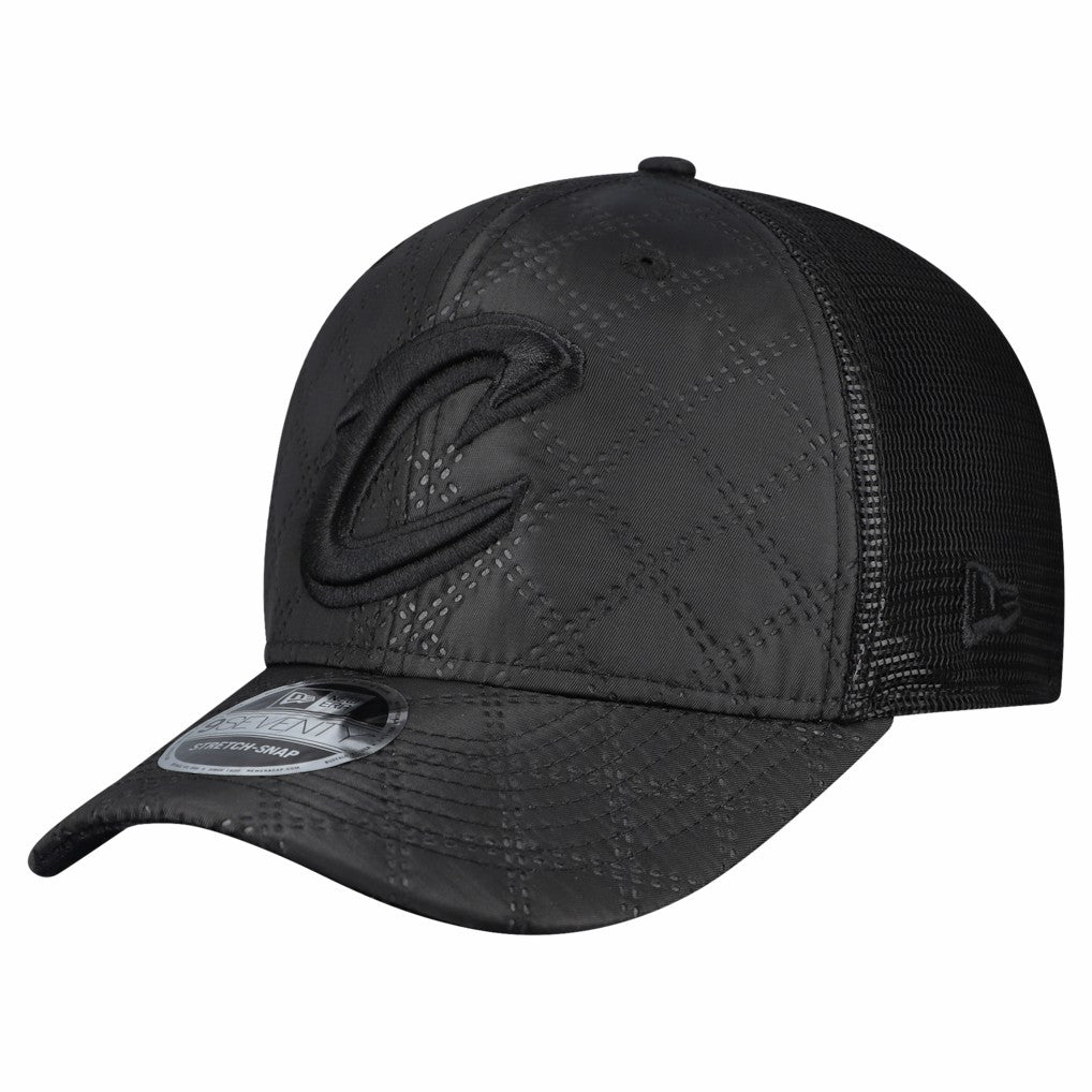 Cleveland Cavaliers Quilted 9SEVENTY Trucker Adjustable Hat Black - New Era