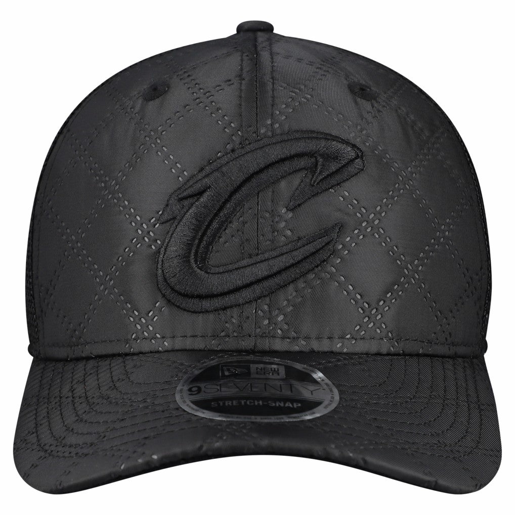 Cleveland Cavaliers Quilted 9SEVENTY Trucker Adjustable Hat Black - New Era