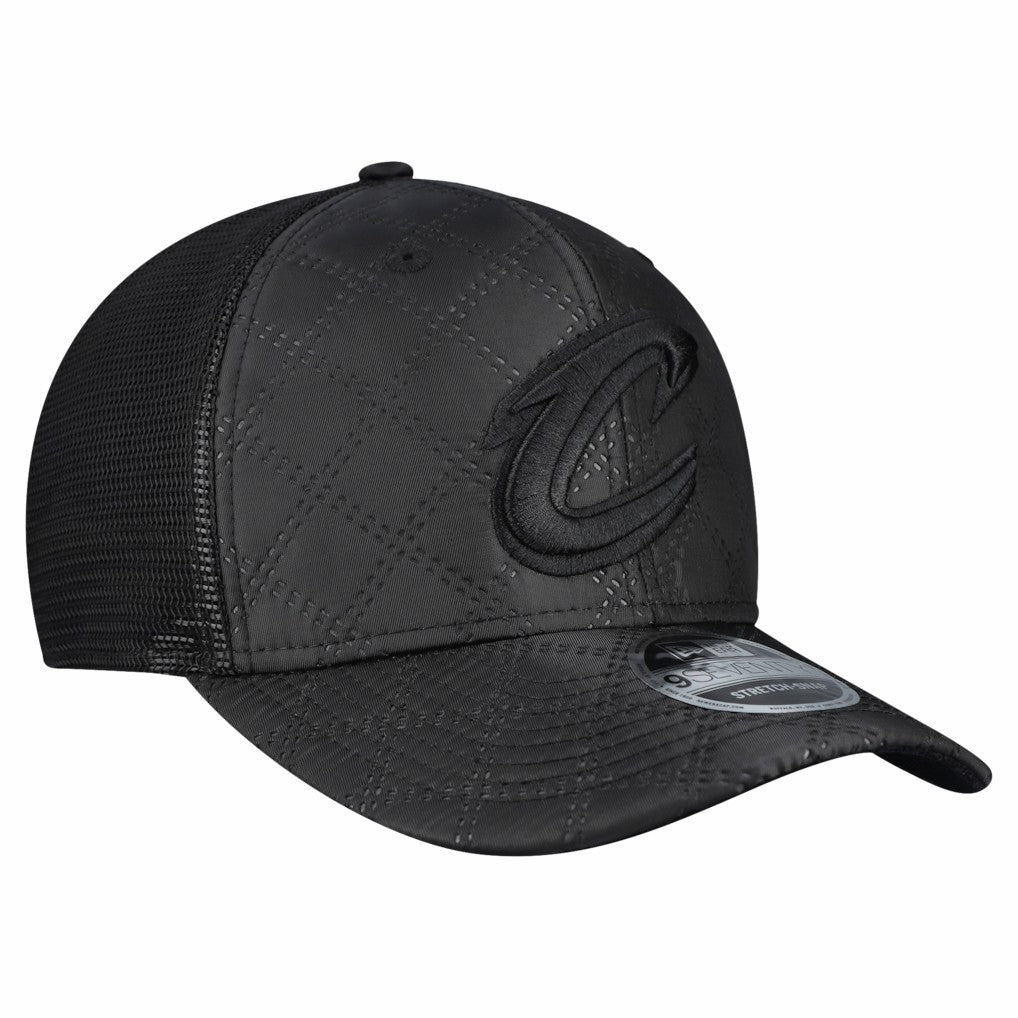 Cleveland Cavaliers Quilted 9SEVENTY Trucker Adjustable Hat Black - New Era