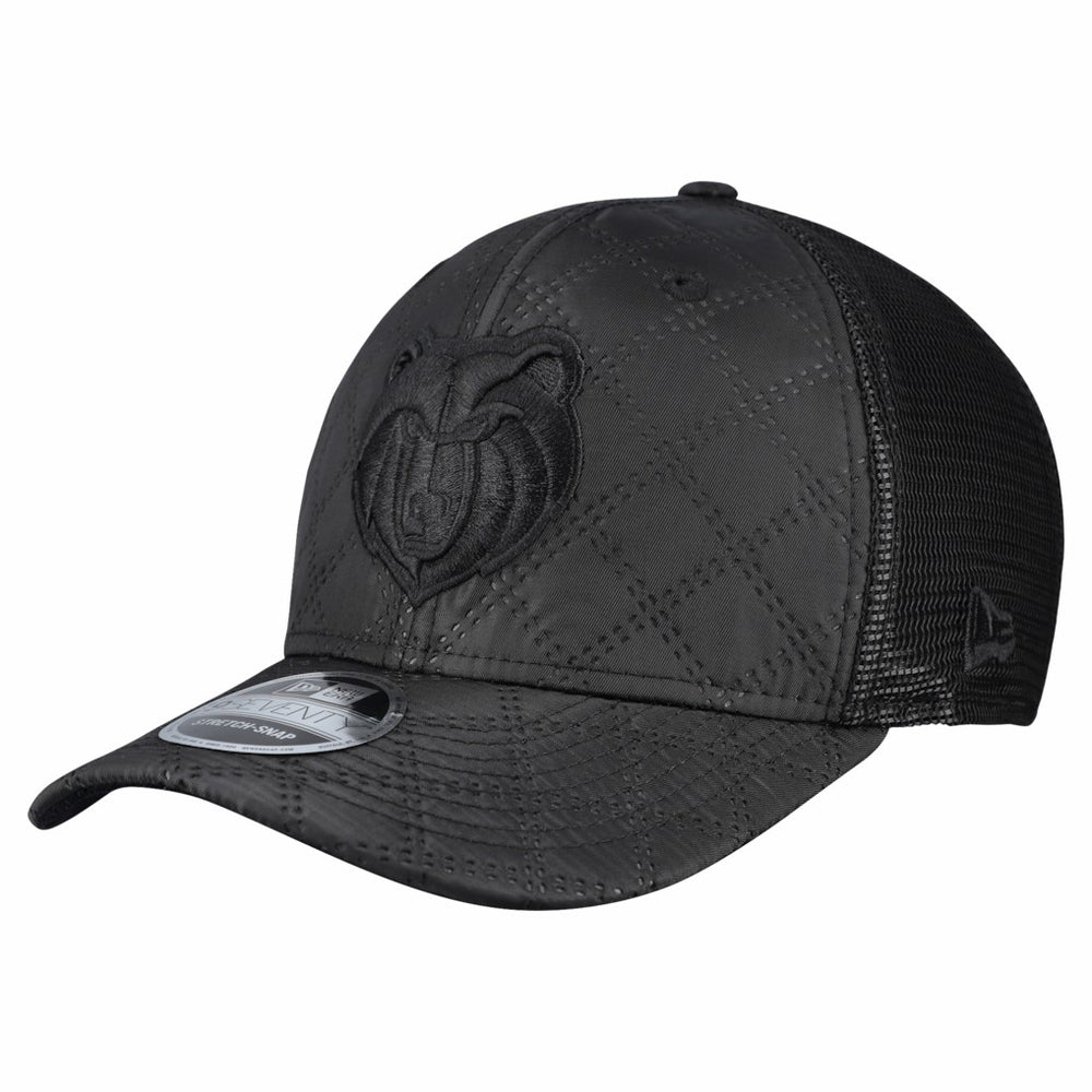 Memphis Grizzlies Quilted 9SEVENTY Trucker Adjustable Hat Black - New Era
