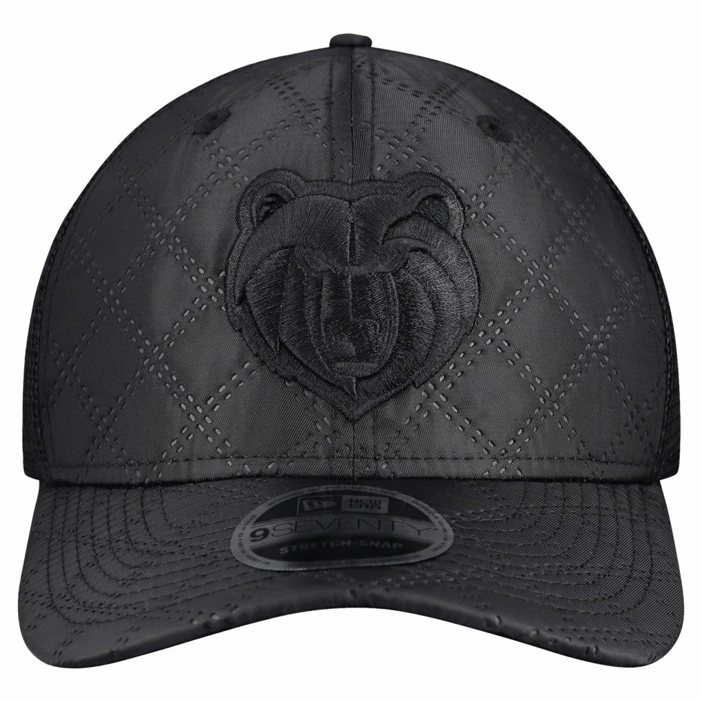 Memphis Grizzlies Quilted 9SEVENTY Trucker Adjustable Hat Black - New Era