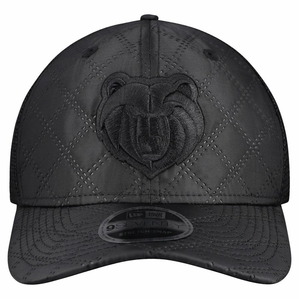 Memphis Grizzlies Quilted 9SEVENTY Trucker Adjustable Hat Black - New Era