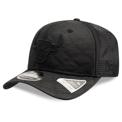 Chicago Bulls Quilted 9SEVENTY Trucker Adjustable Hat Black - New Era