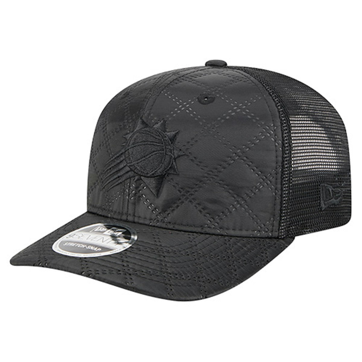 Phoenix Suns Quilted 9SEVENTY Trucker Adjustable Hat Black - New Era