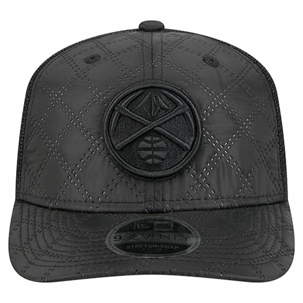 Denver Nuggets Quilted 9SEVENTY Trucker Adjustable Hat Black - New Era