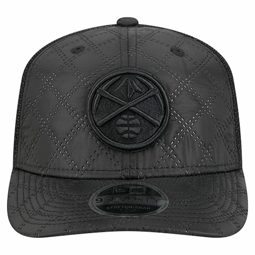 Denver Nuggets Quilted 9SEVENTY Trucker Adjustable Hat Black - New Era