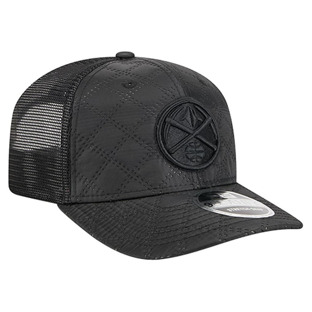 Denver Nuggets Quilted 9SEVENTY Trucker Adjustable Hat Black - New Era