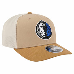 Dallas Mavericks Two-Tone 9SEVENTY Adjustable Trucker Hat Tan/Light Brown - New Era