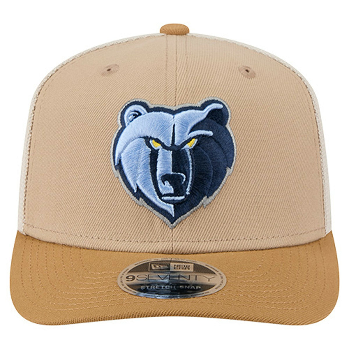 Memphis Grizzlies Two-Tone 9SEVENTY Adjustable Trucker Hat Tan/Light Brown - New Era