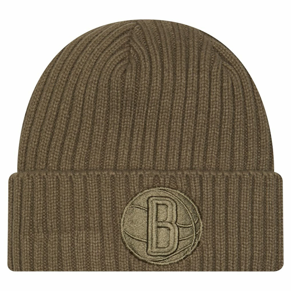 Brooklyn Nets Color Pack Cuffed Knit Hat Olive - New Era