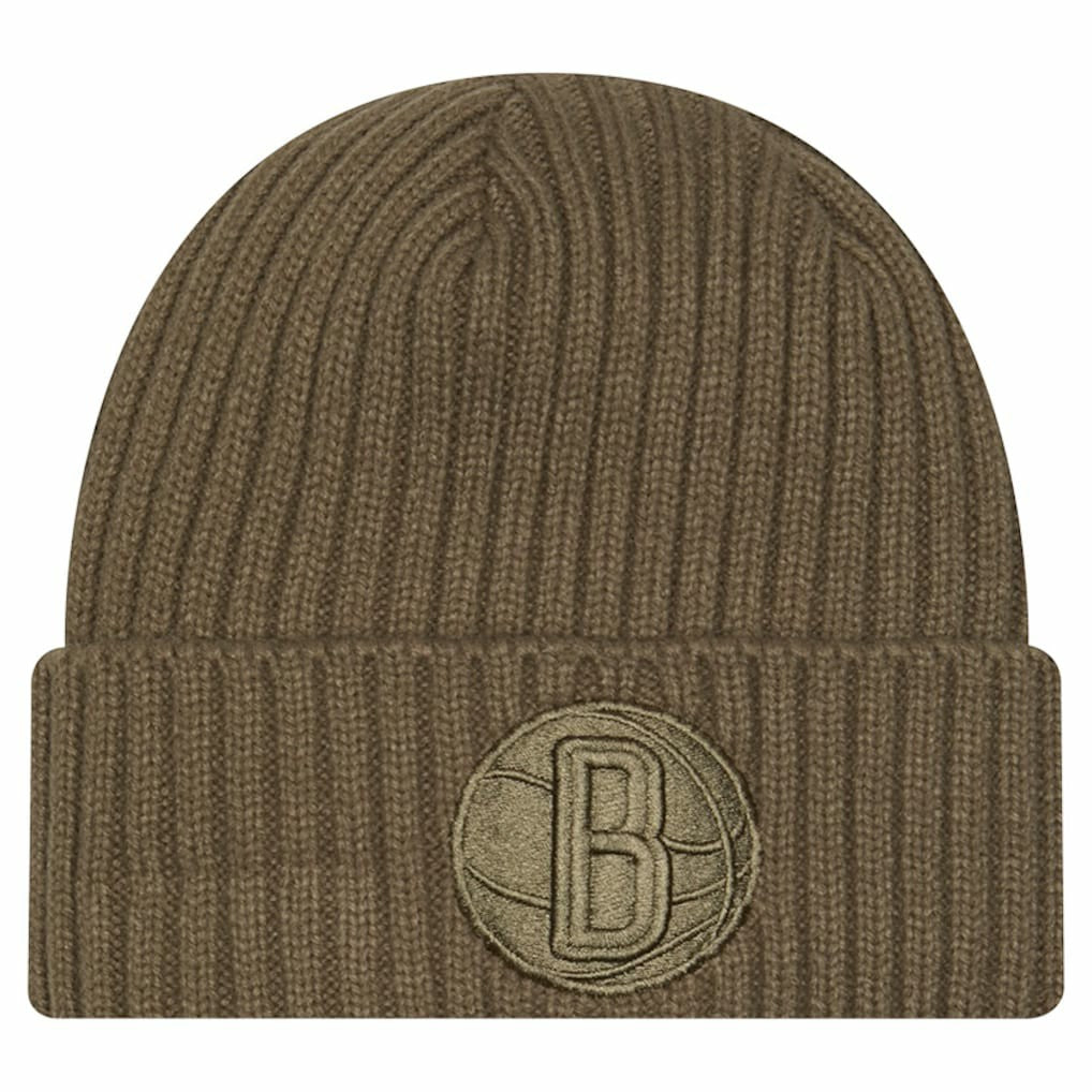 Brooklyn Nets Color Pack Cuffed Knit Hat Olive - New Era