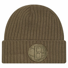 Brooklyn Nets Color Pack Cuffed Knit Hat Olive - New Era
