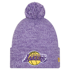 Los Angeles Lakers Marled Cuffed Knit Hat with Pom Purple - New Era