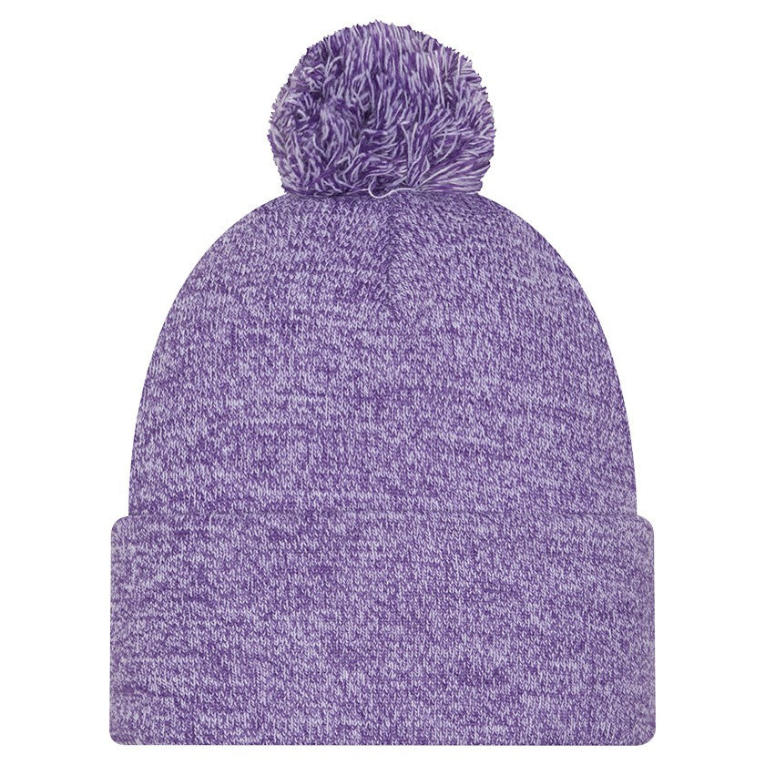 Los Angeles Lakers Marled Cuffed Knit Hat with Pom Purple - New Era