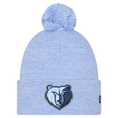 Memphis Grizzlies Marled Cuffed Knit Hat with Pom Light Blue - New Era