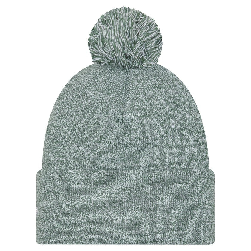 Milwaukee Bucks Marled Cuffed Knit Hat with Pom Hunter Green - New Era