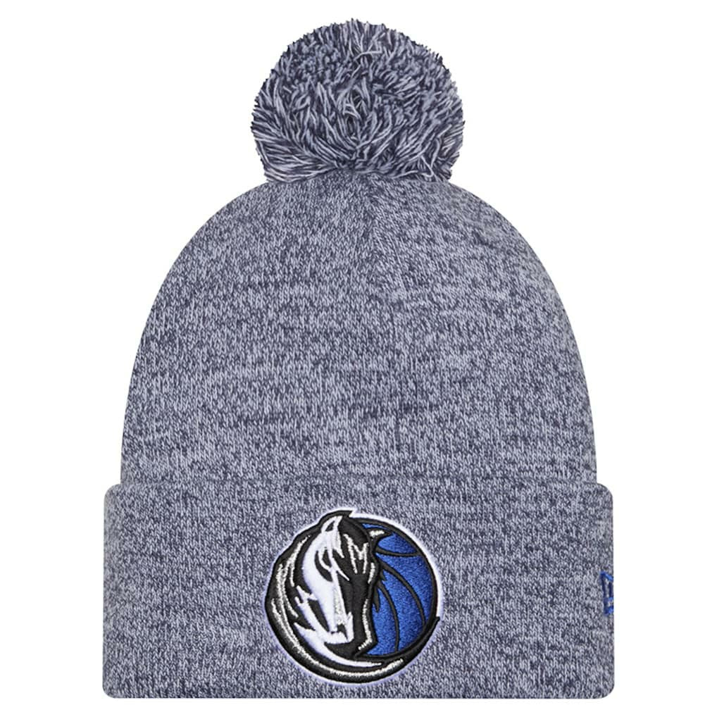 Dallas Mavericks Marled Cuffed Knit Hat with Pom Navy - New Era