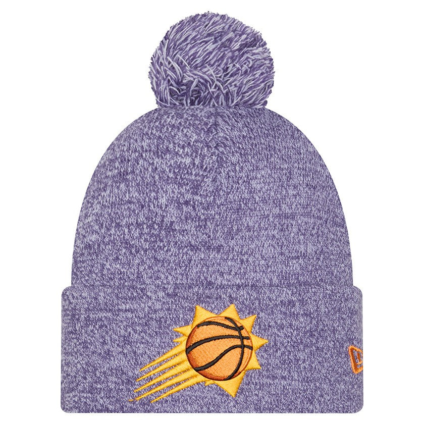 Phoenix Suns Marled Cuffed Knit Hat with Pom Purple - New Era