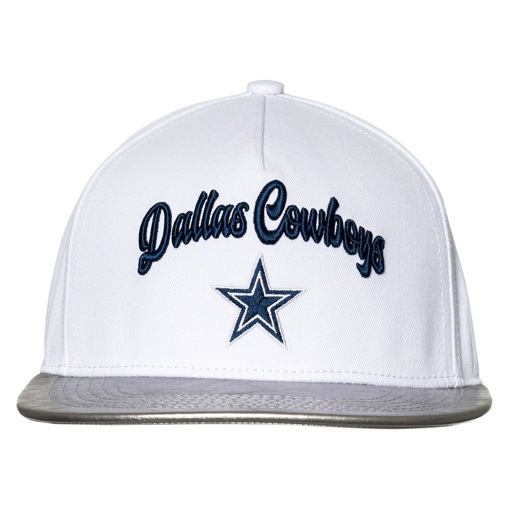 Dallas Cowboys The Wild Collective Women's Two-Tone Snapback Hat - White/Silver Hats