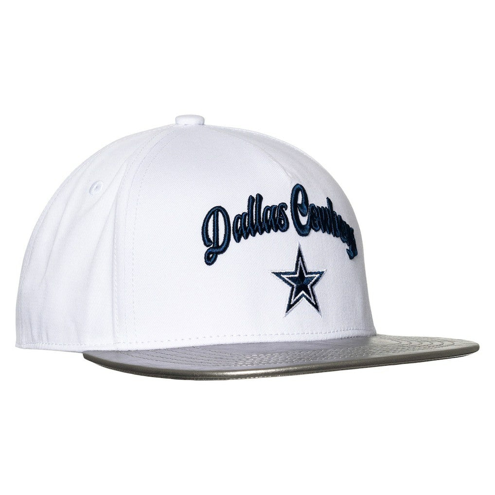 Dallas Cowboys The Wild Collective Women's Two-Tone Snapback Hat - White/Silver Hats