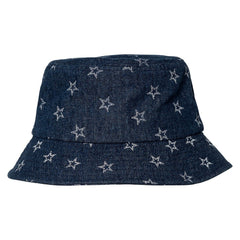 Dallas Cowboys The Wild Collective Women's Denim Bucket Hat - Navy Hats