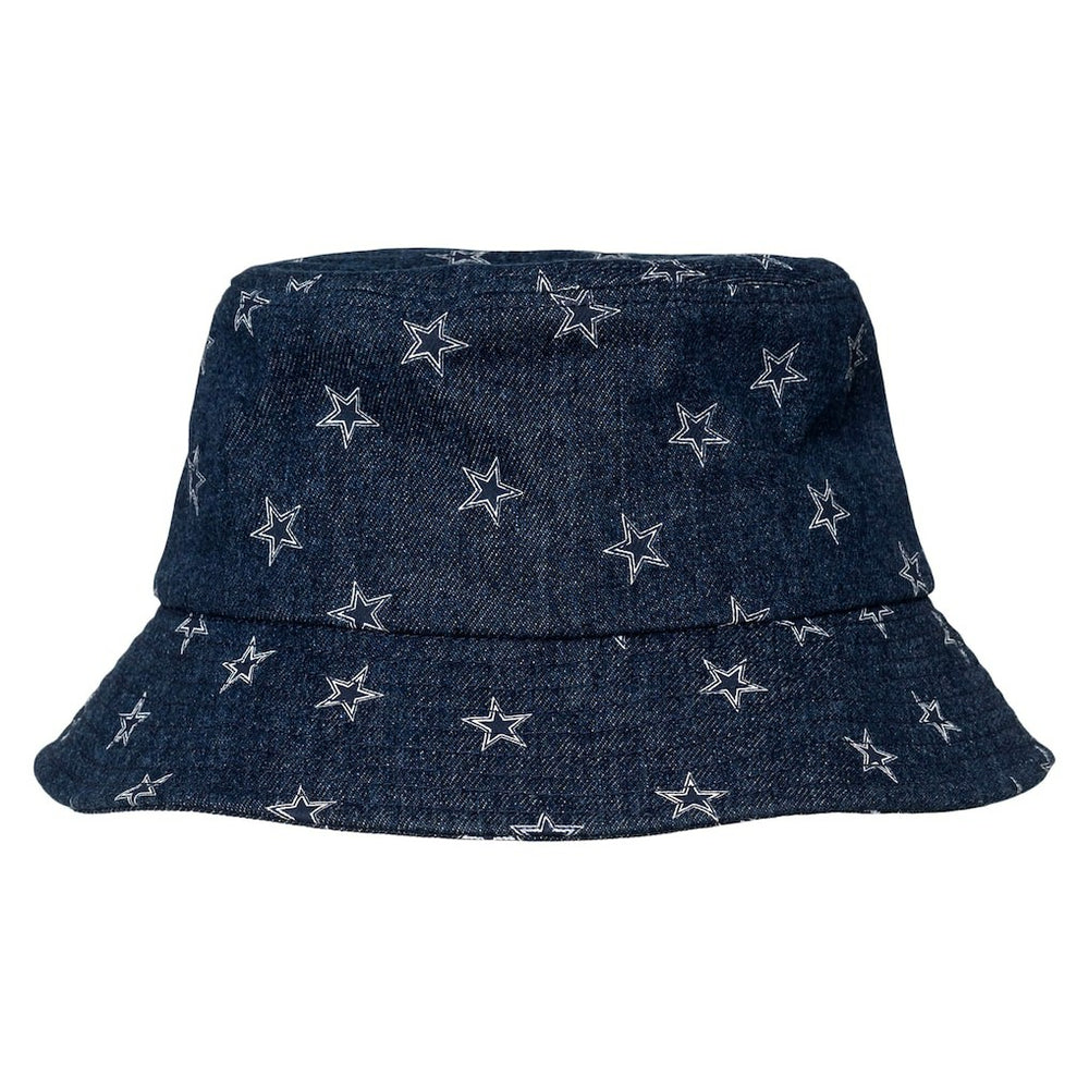 Dallas Cowboys The Wild Collective Women's Denim Bucket Hat - Navy Hats