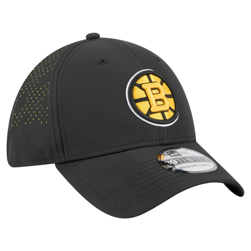 Boston Bruins New Era Night 39THIRTY Flex Hat - Black | US 202715385