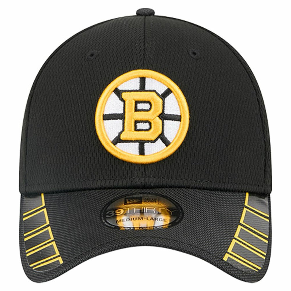 Boston Bruins New Era Visor Hit 39THIRTY Flex Hat - Black | US 202715395
