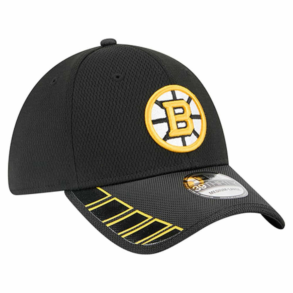 Boston Bruins New Era Visor Hit 39THIRTY Flex Hat - Black | US 202715395