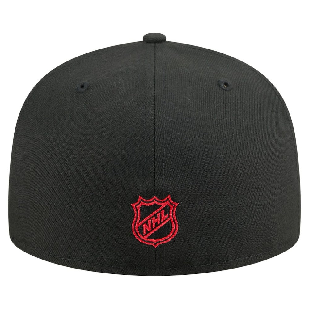Chicago Blackhawks New Era Oversized Vintage Arch 59Fifty Fitted Hat - Black | US 202715404