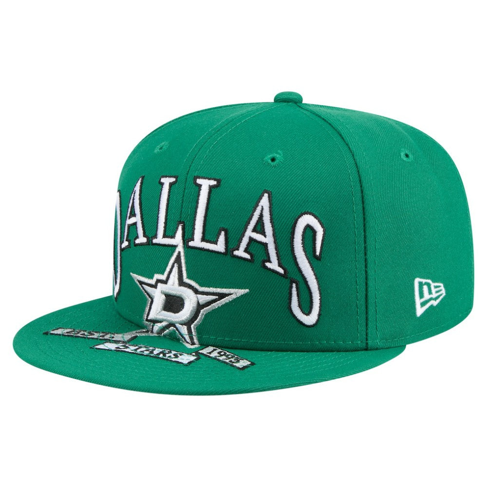 Dallas Stars New Era Oversized Vintage Arch 59Fifty Fitted Hat - Kelly Green | US 202715406