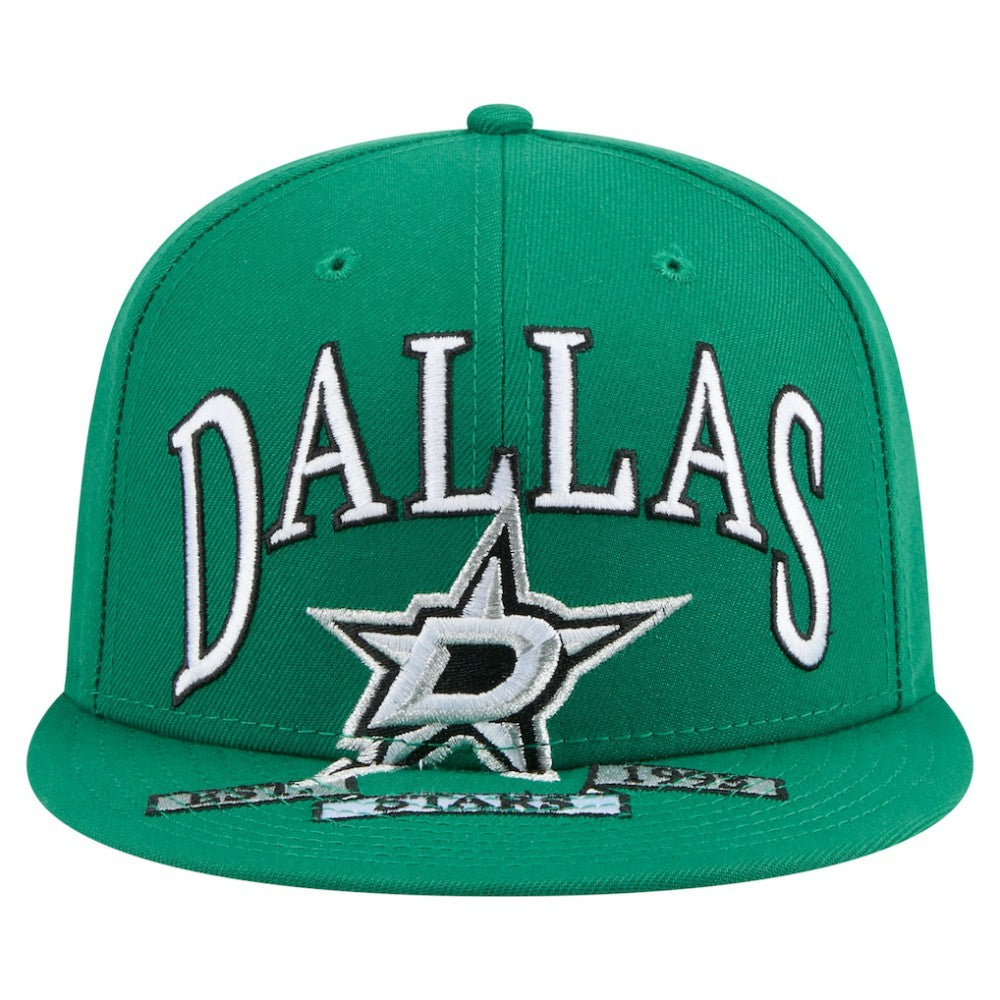 Dallas Stars New Era Oversized Vintage Arch 59Fifty Fitted Hat - Kelly Green | US 202715406