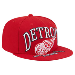 Detroit Red Wings New Era Oversized Vintage Arch 59Fifty Fitted Hat - Red | US 202715407