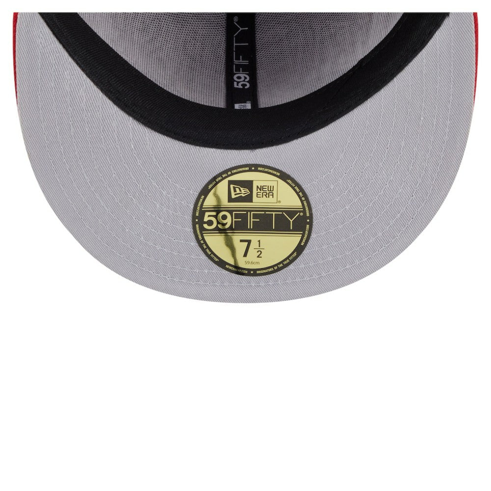 New Jersey Devils New Era Oversized Vintage Arch 59Fifty Fitted Hat - Red | US 202715412