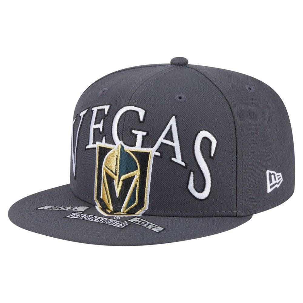 Vegas Golden Knights New Era Oversized Vintage Arch 59Fifty Fitted Hat - Gray | US 202715418