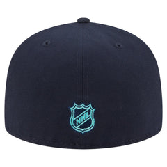 Seattle Kraken New Era Oversized Vintage Arch 59Fifty Fitted Hat - Deep Sea Blue | US 202715419