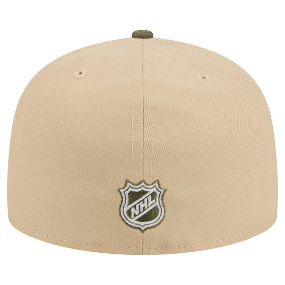 New Jersey Devils New Era Color Pack Two-Tone 59FIFTY A-Frame Fitted Hat - Tan/Olive | US 202715423
