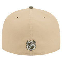 Pittsburgh Penguins New Era Color Pack Two-Tone 59FIFTY A-Frame Fitted Hat - Tan/Olive | US 202715427