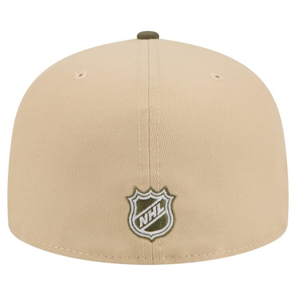 Boston Bruins New Era Color Pack Two-Tone 59FIFTY A-Frame Fitted Hat - Tan/Olive | US 202715428