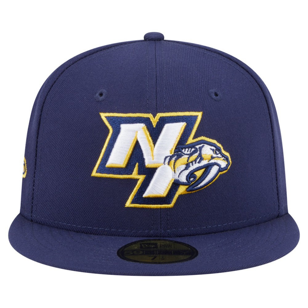 Nashville Predators New Era Deceptor 59FIFTY Fitted Hat - Navy | US 202715440