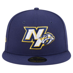 Nashville Predators New Era Deceptor 59FIFTY Fitted Hat - Navy | US 202715440