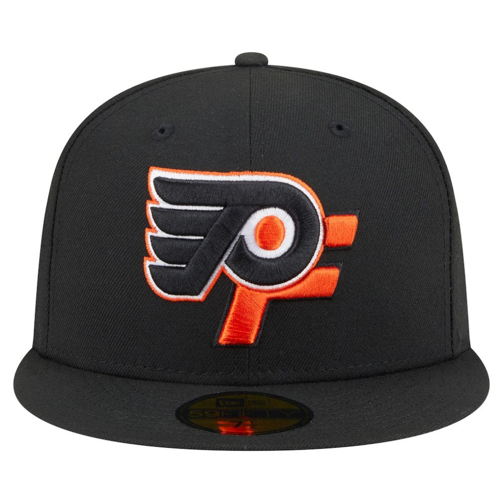 Philadelphia Flyers New Era Deceptor 59FIFTY Fitted Hat - Black | US 202715445