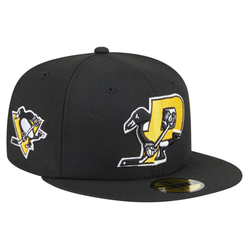Pittsburgh Penguins New Era Deceptor 59FIFTY Fitted Hat - Black | US 202715446