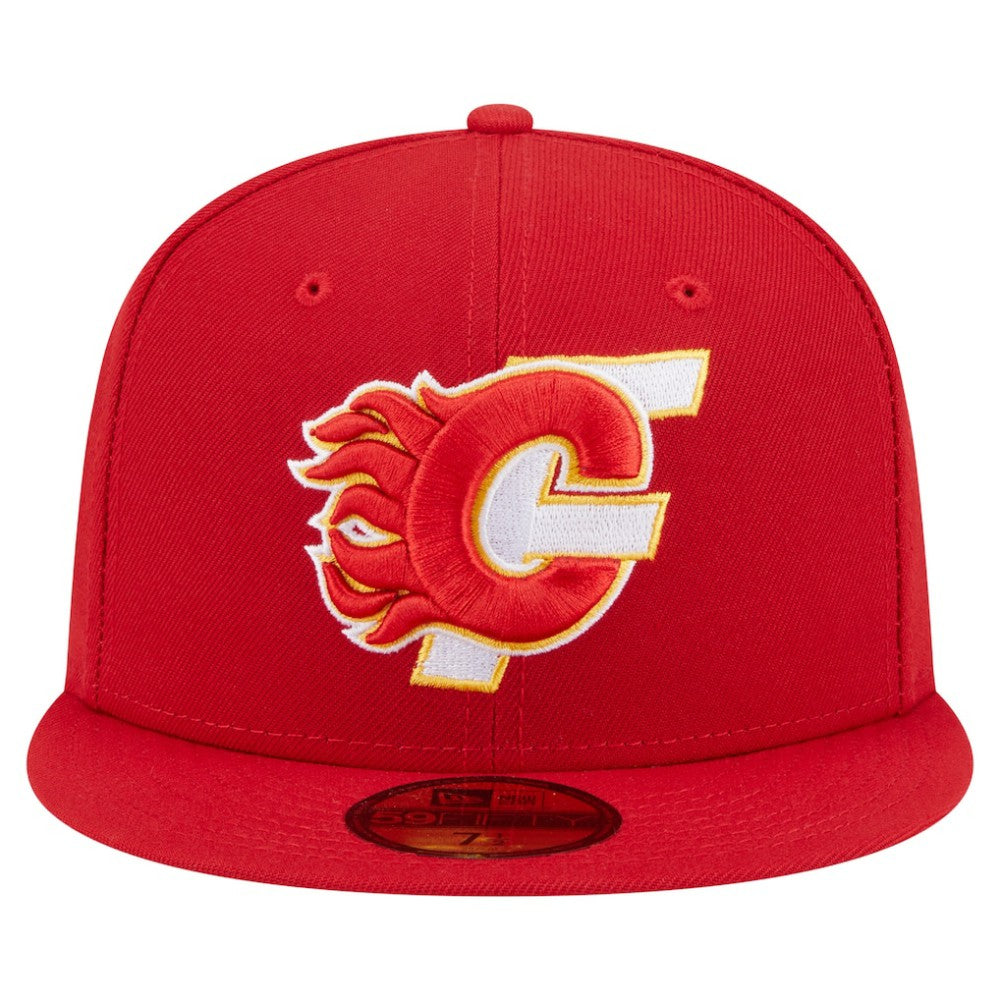 Calgary Flames New Era Deceptor 59FIFTY Fitted Hat - Red | US 202715463