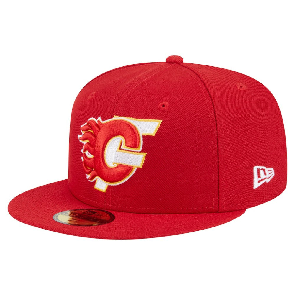 Calgary Flames New Era Deceptor 59FIFTY Fitted Hat - Red | US 202715463