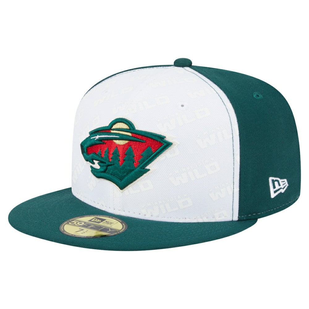 Minnesota Wild New Era Repeat Two-Tone 59FIFTY Fitted Hat - White/Green | US 202715471