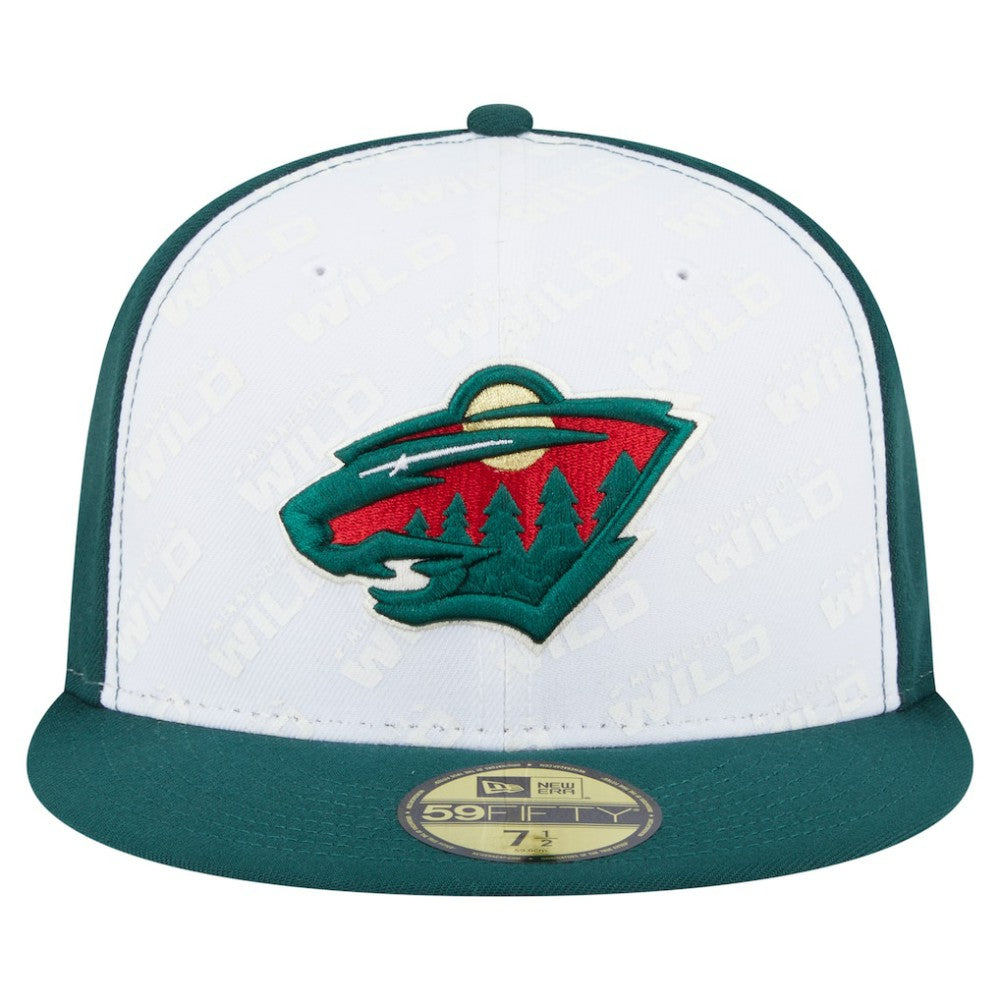 Minnesota Wild New Era Repeat Two-Tone 59FIFTY Fitted Hat - White/Green | US 202715471