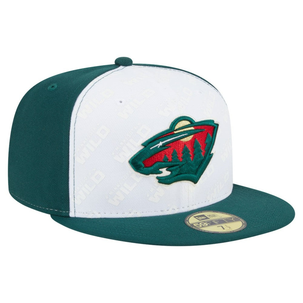 Minnesota Wild New Era Repeat Two-Tone 59FIFTY Fitted Hat - White/Green | US 202715471