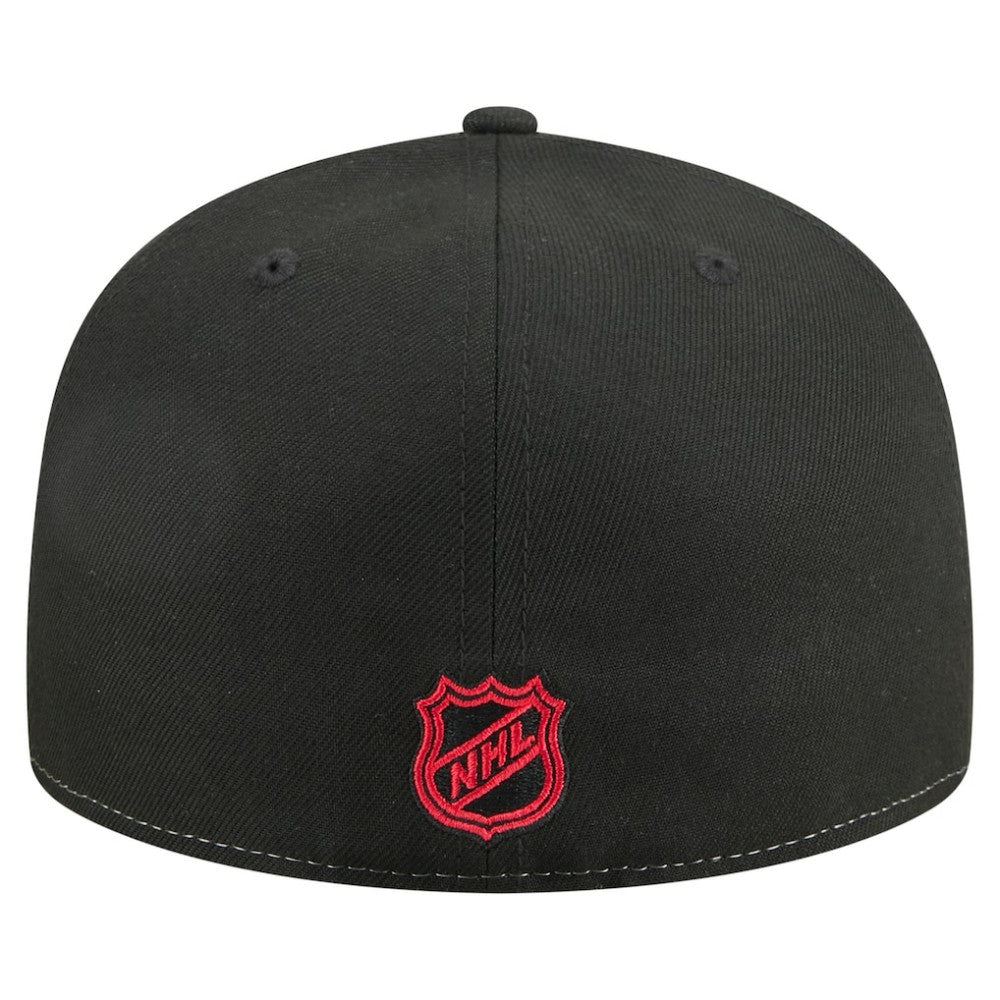 Chicago Blackhawks New Era Repeat Two-Tone 59FIFTY Fitted Hat - White/Black | US 202715494